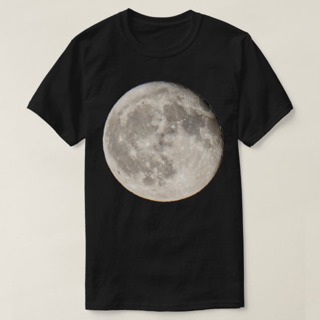 Camiseta Cheio lua céu a lua (Frente do Design)