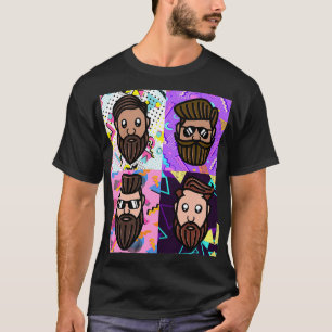 Camiseta Cheio Party Beards Hipster Men Legal Beard Styles