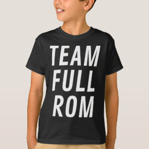 Camiseta Cheio R Da Equipe Gym De Montagem De Malhação Rom