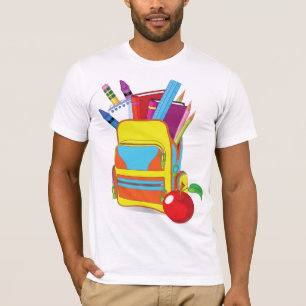 Camiseta Cheio School Bag Mens T-Shirt