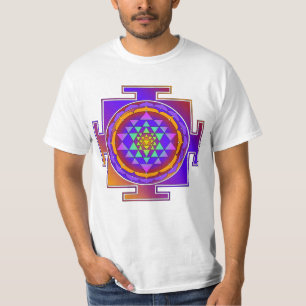 Camiseta CHEIO SRI YANTRA colorido + suas ideias