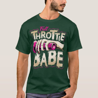 Camiseta CHEIO-THROTTLE BABE-Biker-Dirt-bike-Motocross Tee