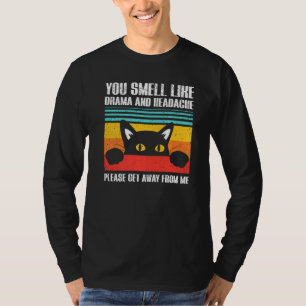 Camiseta Cheira A Drama E Cefaleias Ca Sarcástico