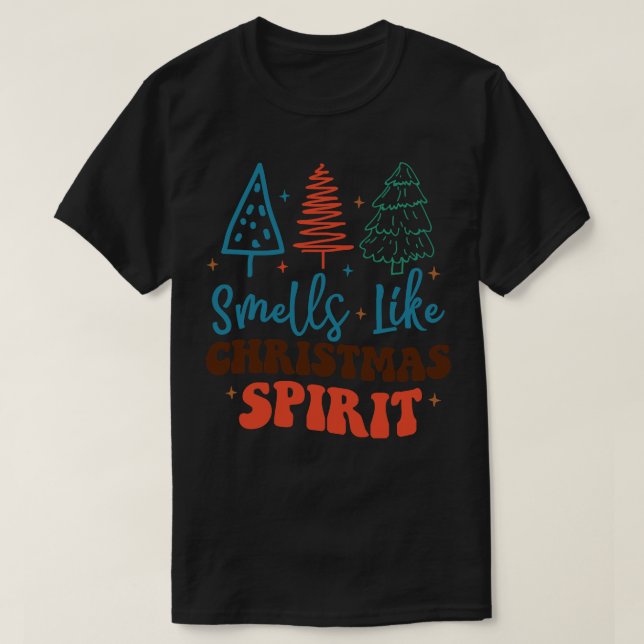 Camiseta Cheira A Espírito De Natal (Frente do Design)