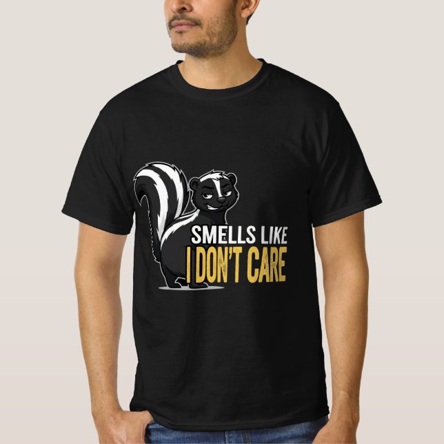 Camiseta Cheira como se eu não me importasse: Gráfico de Ra (Frente)