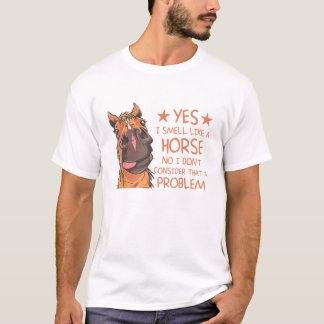 Camiseta Cheira Engraçado Como Um Dressage Inglês Cavalo H