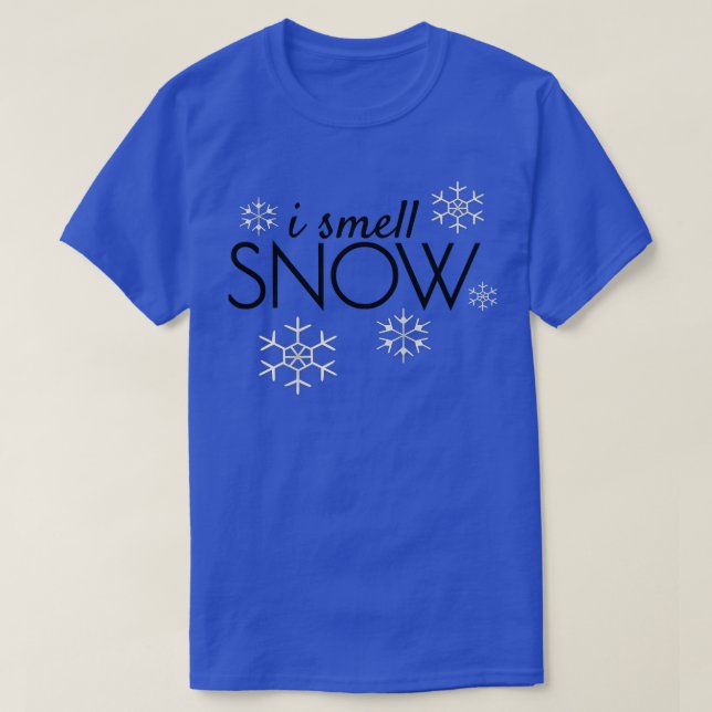 Camiseta Cheira-Me Feriado Engraçado De Neve, Presente Meno (Frente do Design)