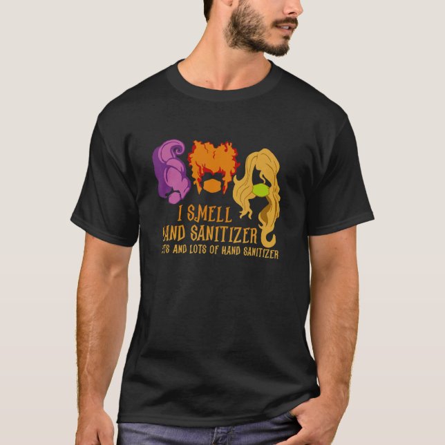 Camiseta Cheira-Me Saneamento De Mão E Muito Saneamento De  (Frente)