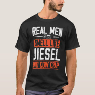 Camiseta Cheirar Como Trator De Agricultor De Merda De Vaca