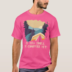 Camiseta Cheire O Acampamento De Campfire Hiker Sum