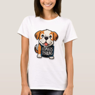 Camiseta Cheiro acontece - Caricatura Engraçada De Cachorro