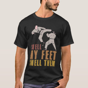 Camiseta Cheiro Clássico Meus Pés Cheire-os Karatê Artes M