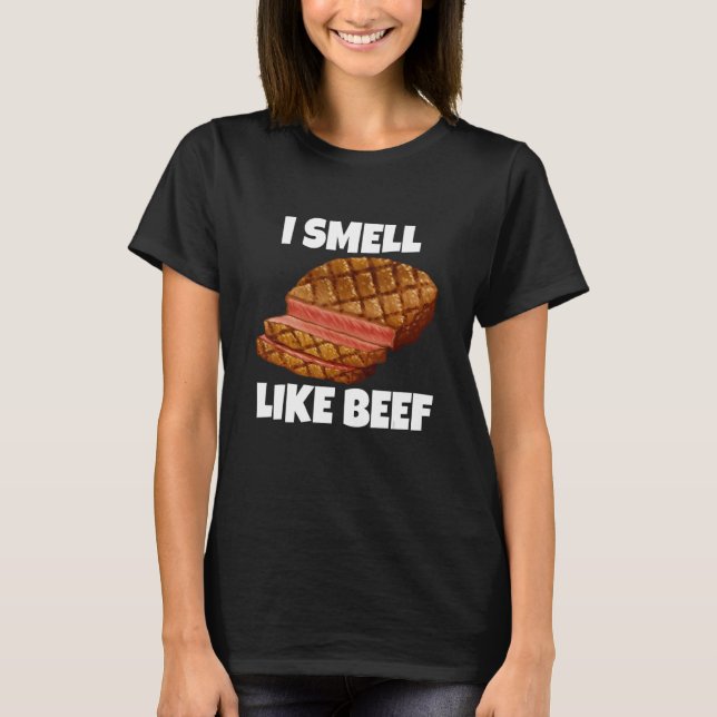 Camiseta Cheiro Como Carne De Bovino (Frente)