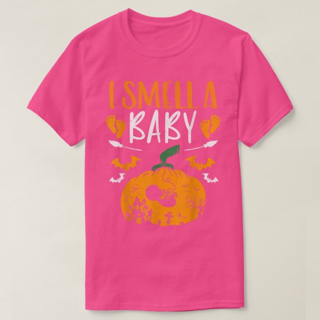 Camiseta Cheiro de bebê de abóbora de abóbora (Frente do Design)