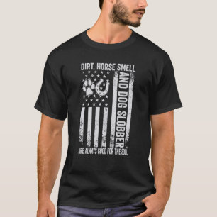 Camiseta Cheiro De Cavalo E Slobo-Cachorro Americano