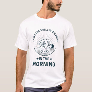 Camiseta Cheiro de cloro pela manhã - Nadador