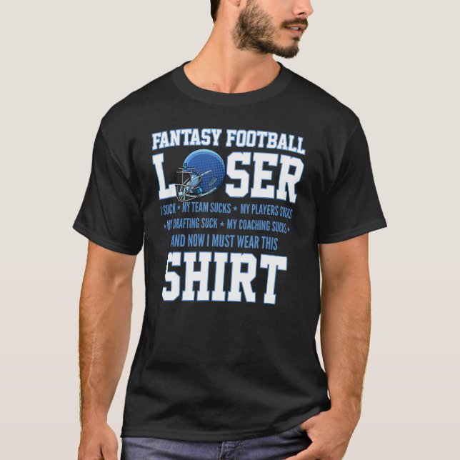 Camiseta Cheiro de Fantasy Trophy Loser Draft Par (Frente)