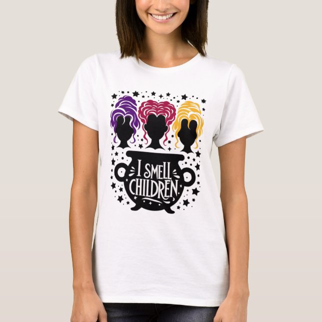 Camiseta Cheiro De Halloween Para Crianças (Frente)