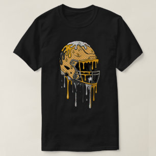 Camiseta Cheiro de Sorvete de Capacete Dourado de Futebol