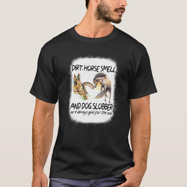 Camiseta Cheiro de terra e cavalo e baba de cachorro 1 (Frente)