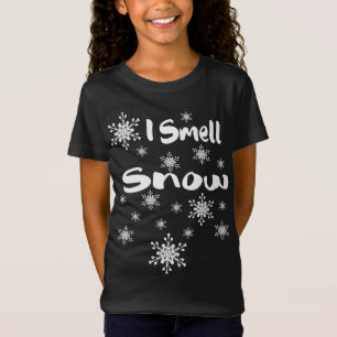 Camiseta Cheiro Flocos de neve bonitinhos de neve Engraçado