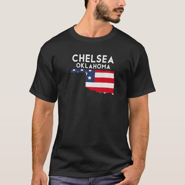 Camiseta Chelsea EUA State America Viagem Oklahoman Premium (Frente)
