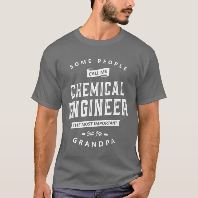 Camiseta Chemical Engineer Grandpa Funny Jobitle girl (Frente)