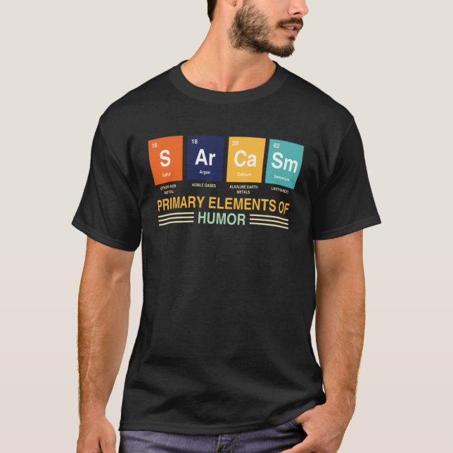 Camiseta Chemist  Saying Sarcasm  Chemistry & Science Nerd (Frente)