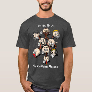 Camiseta Chemistry Caffeine Molecule Funny Science Geek Cof