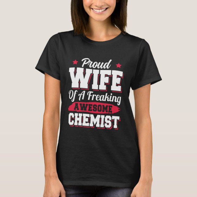 Camiseta Chemistry Lab Science Chemical Chemist Wife (Frente)