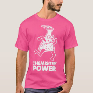 Camiseta Chemistry Power tem piada dizendo sarcástico geek