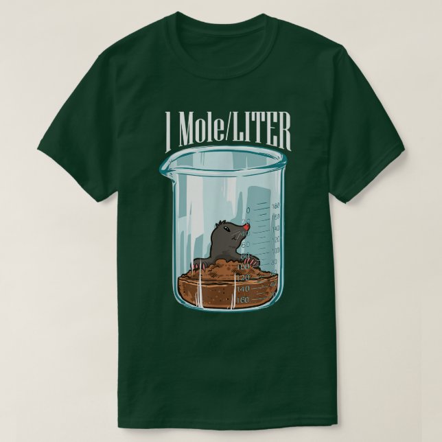 Camiseta Chemistry Science Cute One Mole Per Liter  (Frente do Design)