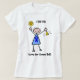 Camiseta Chemo Bell - mulher do cancro do cólon (Frente do Design)