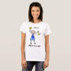 Camiseta Chemo Bell - mulher do cancro do cólon (Frente Completa)
