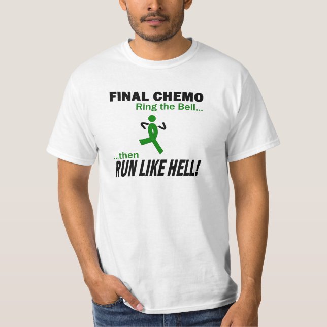 Camiseta Chemo final funciona muito - câncer de figado (Frente)