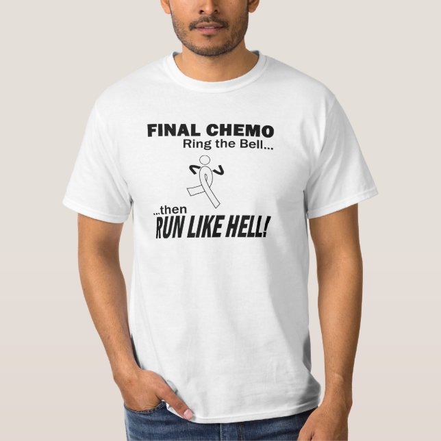 Camiseta Chemo final funciona muito - câncer pulmonar (Frente)