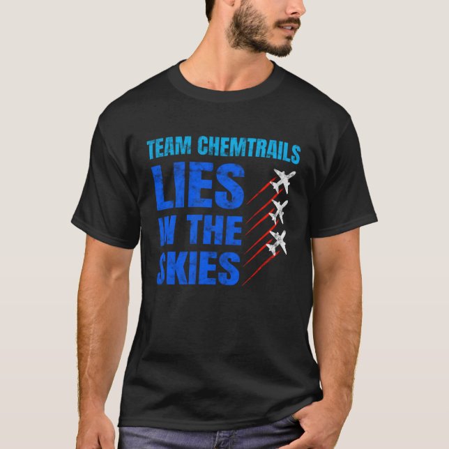 Camiseta Chemtrails Team Aluhut Conspiracy Theory Pilots (Frente)