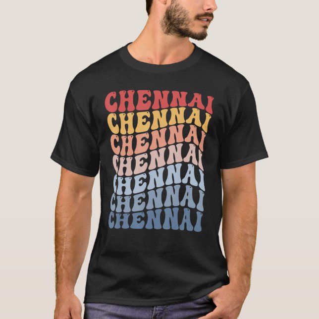 Camiseta Chennai City Groovy Retro (Frente)