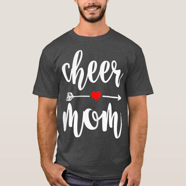 Camiseta Cheque a mãe Excelente, mãe Cheerleader presente (Frente)