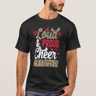 Camiseta Cheque Goddad O Maior Fã Leopard Imprimido E Pom