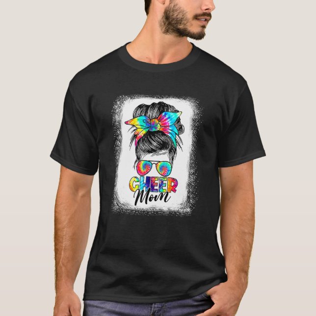 Camiseta Cheque mamãe, Cabelo de freio, óculos de sol, Tye  (Frente)