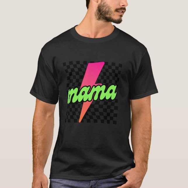 Camiseta Chequei a mamãe Bolt Relâmpago Dia das Mães Mãe Li (Frente)