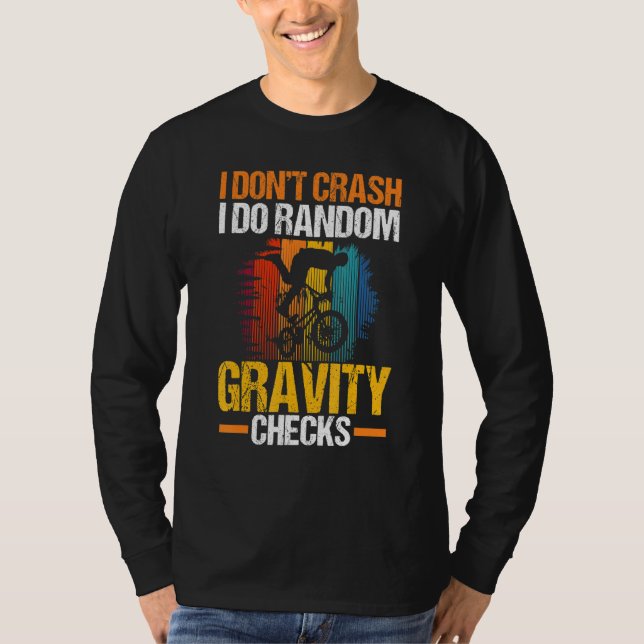 Camiseta Cheques Cycologist Biking I No Crash I Do Random (Frente)