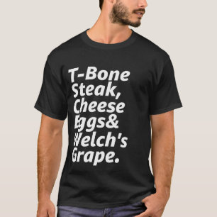 Camiseta Cheques de queijo de bife T-Bone Galhudo