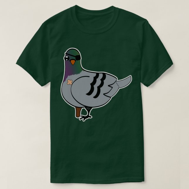 Camiseta Cher Ami brave pigeon 2 (Frente do Design)