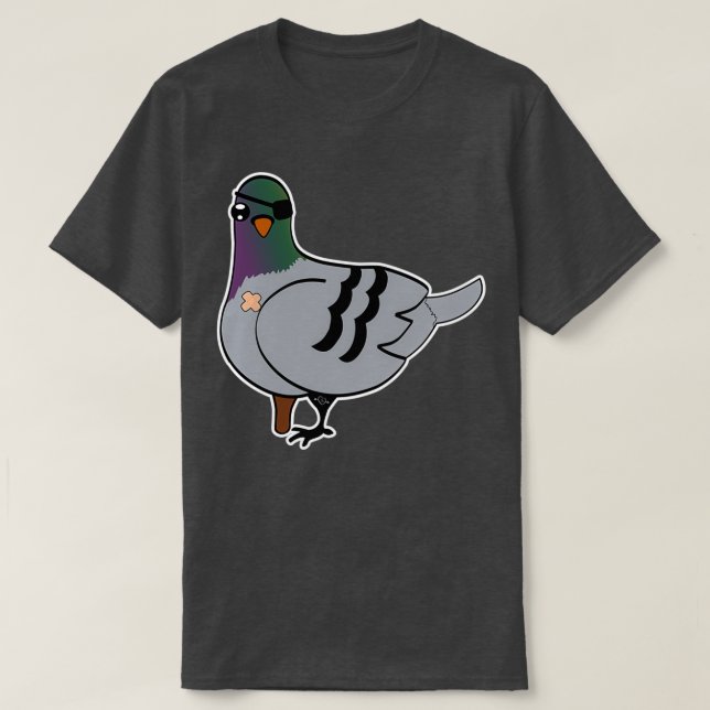 Camiseta Cher Ami pombo-bravo (Frente do Design)