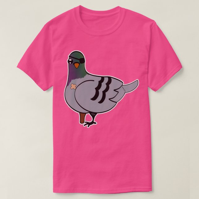 Camiseta Cher Ami pombo-bravo 1 (Frente do Design)