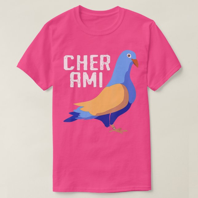 Camiseta Cher Ami World War Hero Carrier Pigeon  (Frente do Design)