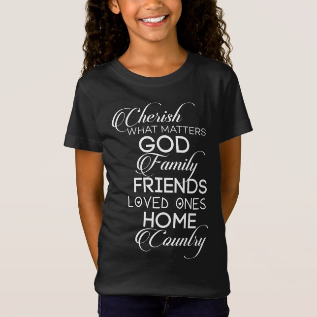 Camiseta Cherish O Que Importa (Frente)
