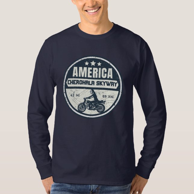 Camiseta Cherohala Skyway Tennessee para a Carolina do Nort (Frente)